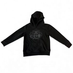 Johnny Cash Black Kids Hoodie